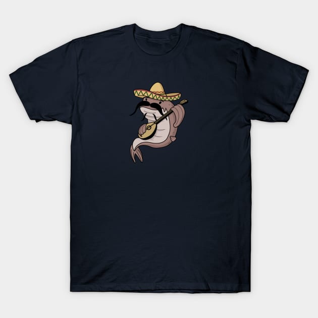 Catfish in sombrero T-Shirt by ballooonfish